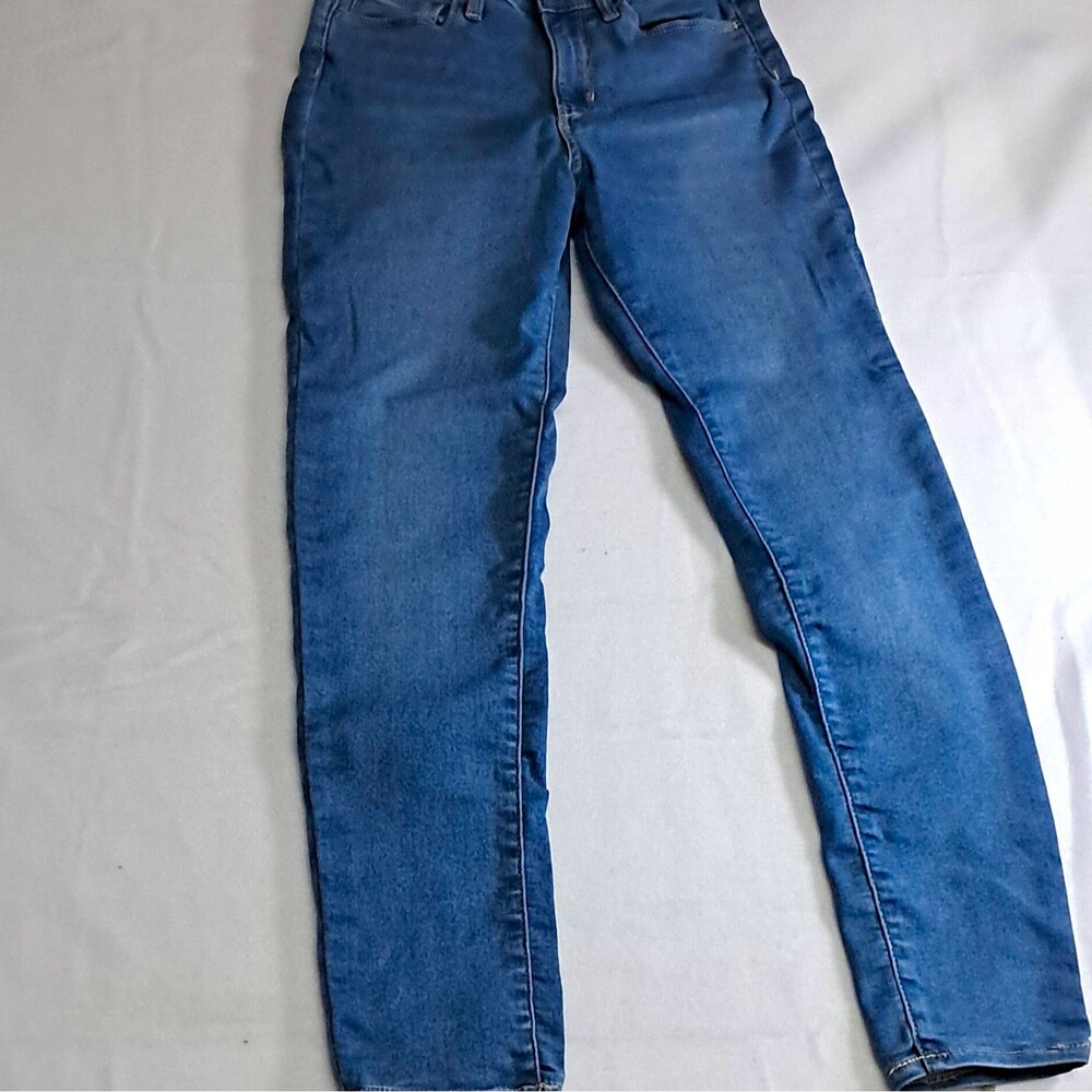 Old Navy Rockstar Jeggings Girls 12 High Rise Stretch Blue Slim Denim Jeans